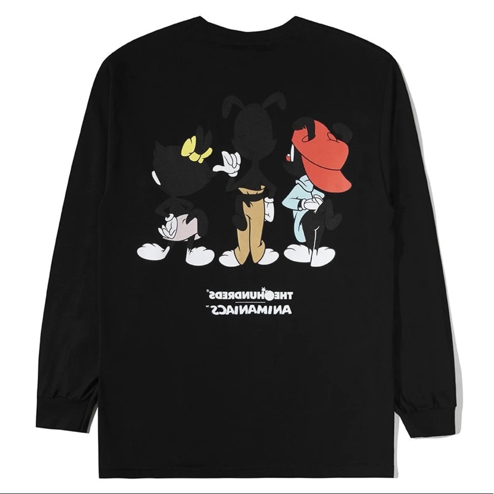 The Hundreds X Animaniacs Long Sleeve Black T-Shirt - 2XL - Picture 2 of 11